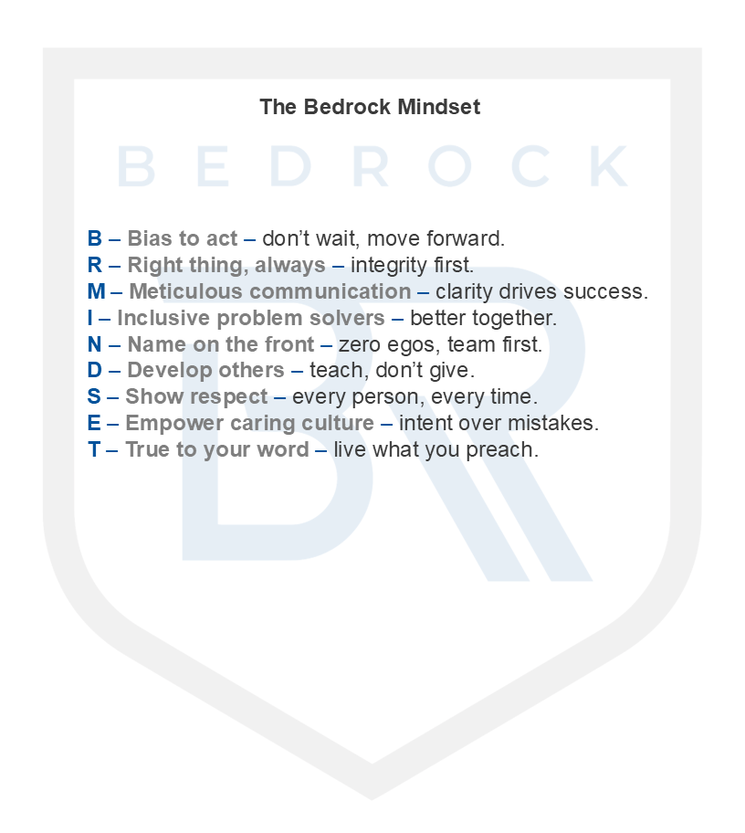 Bedrock mindset photo